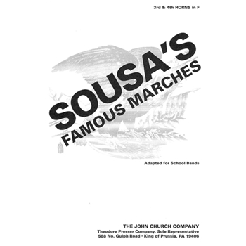 Sousa's Famous Marches by Sousa John Philip - Laudenslager S - for F Horn 3