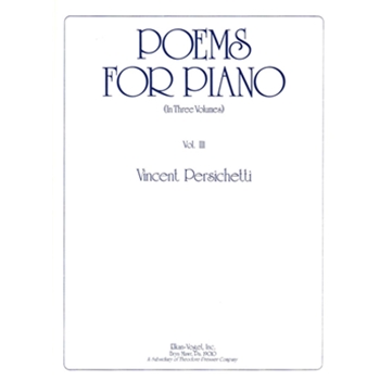 Poems For Piano Book 3 by Persichetti Prude Walter  Lowe for Piano