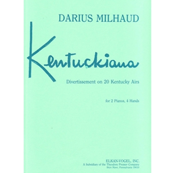 Kentuckiana by Milhaud for 2 Piano 4 Hands