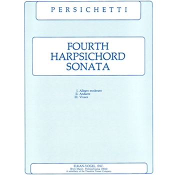 Fourth Harpsichord Sonata by Persichetti for Harpsichord
