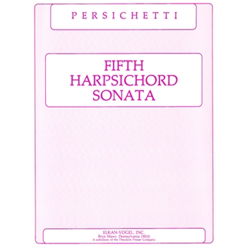 Fifth Harpsichord Sonata by Persichetti for Harpsichord