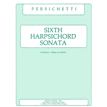 Sixth Harpsichord Sonata by Persichetti for Harpsichord