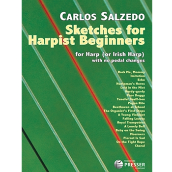 Sketches For Harpist Beginners by Salzedo Carlos for Harp Collection