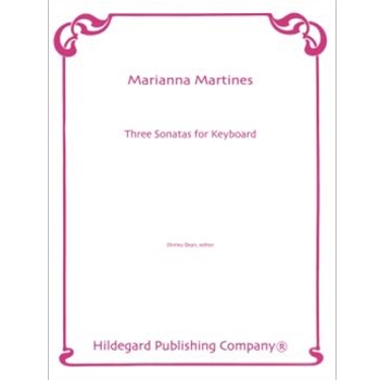 3 Sonatas by Martinez Marianne - Bean Shirley - for