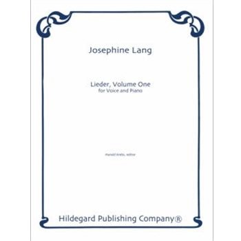 Lieder Volume One For Voice and Piano by Lang Josephine for