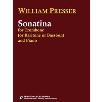 Sonatina by Presser William for Trombone and Piano