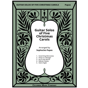 Guitar Solos Of Five Christmas Carols by Various - Papas Sophocles - for
