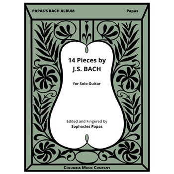 Bach Album 14 Pieces by Bach Johann Sebastian - Papas Sophocles - for Guitar Collection