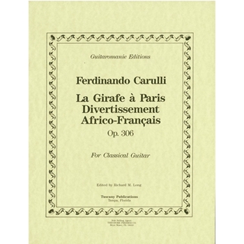 A Girafe A Paris Divertissement Africo-Francais by Carulli Ferdinando for