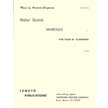 Arabesque for Clarinet Quartet by Skolnik Walter for