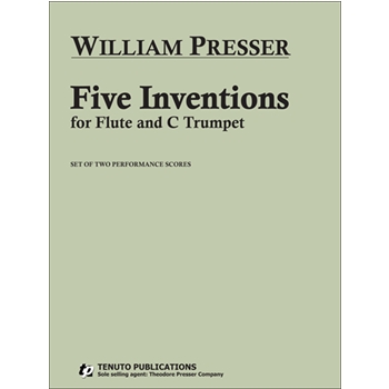 Five Inventions-Flute/Tpt (set of 2 performance scores by Presser William for