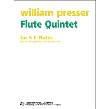 Flute Quintet by Presser William for
