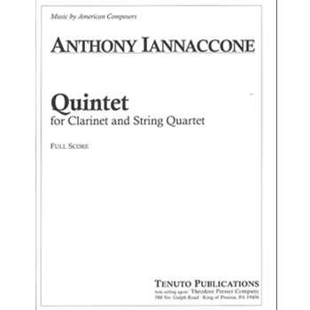 Quintet for Clarinet and String Quintet by Iannaccone Anthony for