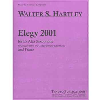 Elegy 2001 by Hartley Walter for Alto Saxophone S