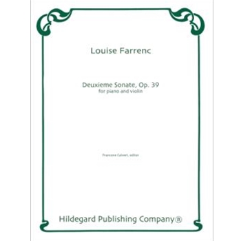 Deuxieme Sonate for Piano and Violin by Farrenc Louise - Calvert Francene - for