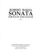 SONATA FOR FLUTE AND GUITAR by Baksa Robert for