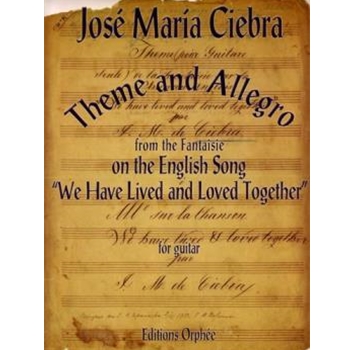 Theme & Allegro by Ciebra Jose Maria - Ophee Matanya - for Guitar Sol