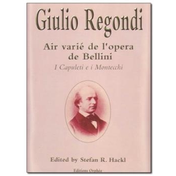 Air Varie De L'opera De Bellini by Regondi Giulio for Guitar Sol