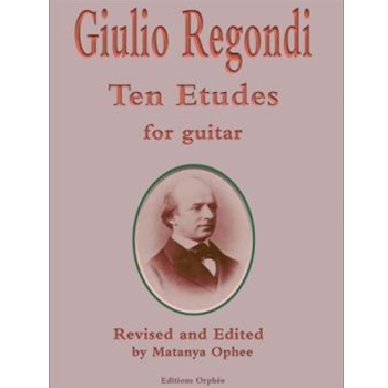 10 Etudes For Guitar by Regondi Giulio for Guitar Sol
