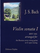 Violin Sonata I by Bach Johann Sebastian - Matanya Ophee - for