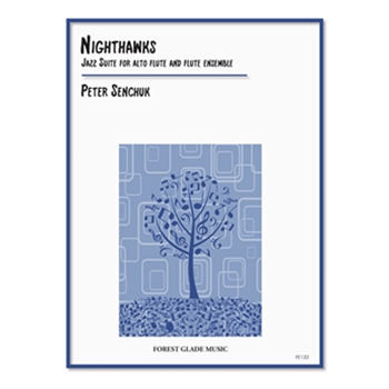 Nighthawks Jazz Suite for alto flute and flute ensemble by Senchuk Peter for