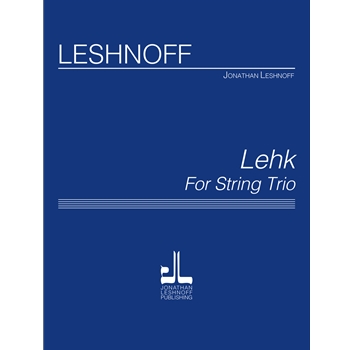 Lekh by Leshnoff Jonathan for String Trio (Violin Viola and Cello)