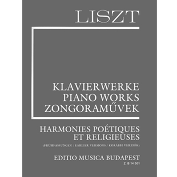 Piano Works Harmonies Poetiques Et Religiuses by Liszt Franz for Piano