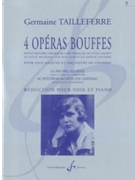 4 Operas Bouffes Vol.2 Pour Voix Solistes Et Orchestre De Chambre by Tailleferre Germaine for