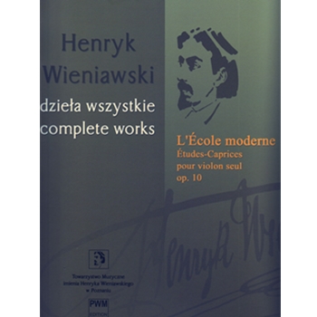 L'Ecole Moderne Opus 10 by Wieniawski Henri - Chechlinska and Gutknech - for Violin Method