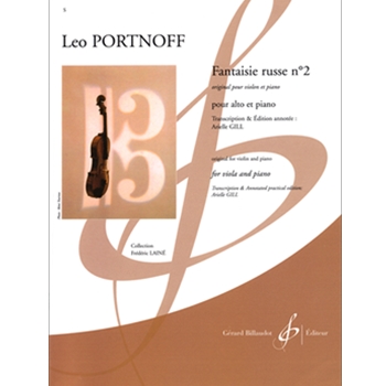 Fantasie Russe No. 2 for viola and piano by Portnoff Leo for