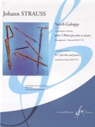 Sperl-galop Opus 42 by Strauss Johann - Boetto Bernard - for C Piccolo Duet