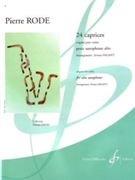 24 Caprices Pour Saxophone Alto by Rode Pierre - Fagant Erwan - for