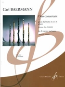 Duo Concertant For B-Flat Clarinet and Piano by Baermann Carl for