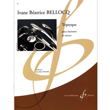 Triptyque for clarinet by Bellocq Ivan for
