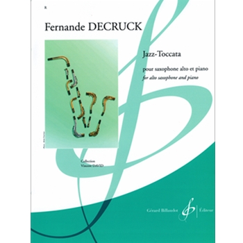 Jazz-Toccata for alto saxophone and piano by Decruck Fernande for