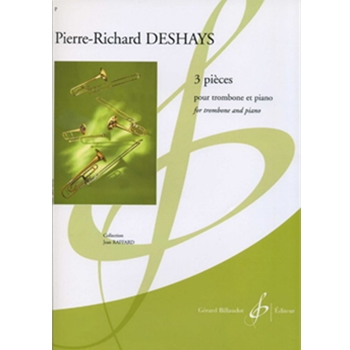 3 Pieces Pour Trombone Et Piano by Deshays Pierre-Richard for