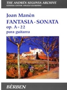 Fantasia - Sonata by Manen Joan - Segovia Andres - for Guitar