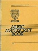12 Stave Music Manuscript Book by for
