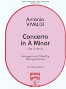 Concerto In A Minor Op.3 #6 by Vivaldi Antonio Lucio - Pearlman - for Violin and Piano