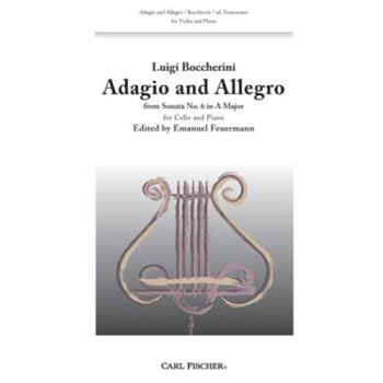Adagio And Allegro by Boccherini Luigi - Feuermann Emanuel - for Violin and Piano