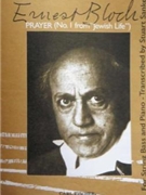 Prayer #1 From Jewish Life by Bloch Ernest - Sankey Stuart - for String Bass and Piano
