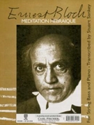 Meditation Hebraique by Bloch Ernest for String Bass and Piano