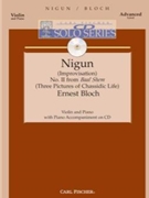 Nigun (improvisation) #2 From Baal Shem by Bloch Ernest for Violin and Piano
