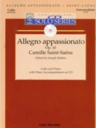 Allegro Appassionato Opus 43 by Saint-Saens Camille - Malkin Joseph W/cd - for Cello and Piano