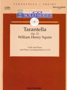 Tarantella Opus 23 by Squire William Henr for Cello and Piano (W/cd)
