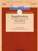 Supplication #2 From Jewish Life by Bloch Ernest - Kindler Hans W/cd - for Cello and Piano