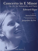 Concerto in E Minor Op. 85 by Elgar Edward - Feldman Marion - for Cello
