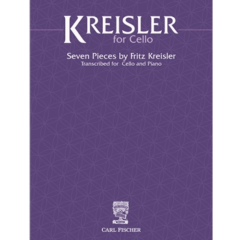 Kreisler for Cello by Kreisler Fritz for Cello and Piano