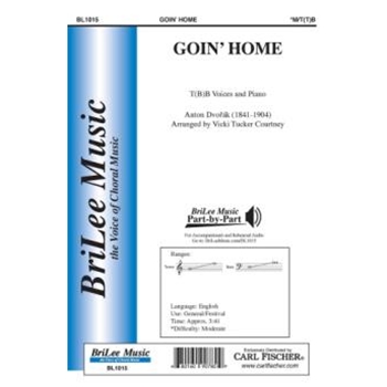 Goin' Home by Dvorak Antonin - Courtney Vicki Tucker - William Arms Fisher for T(T)B and Piano