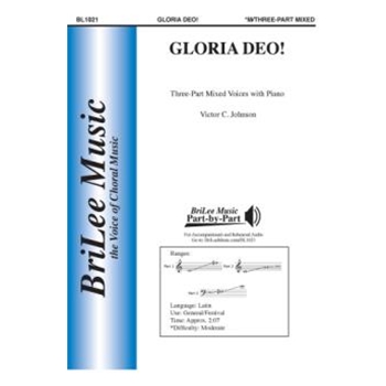 Gloria Deo by Johnson Victor C for 3-Part Mixed and Piano
